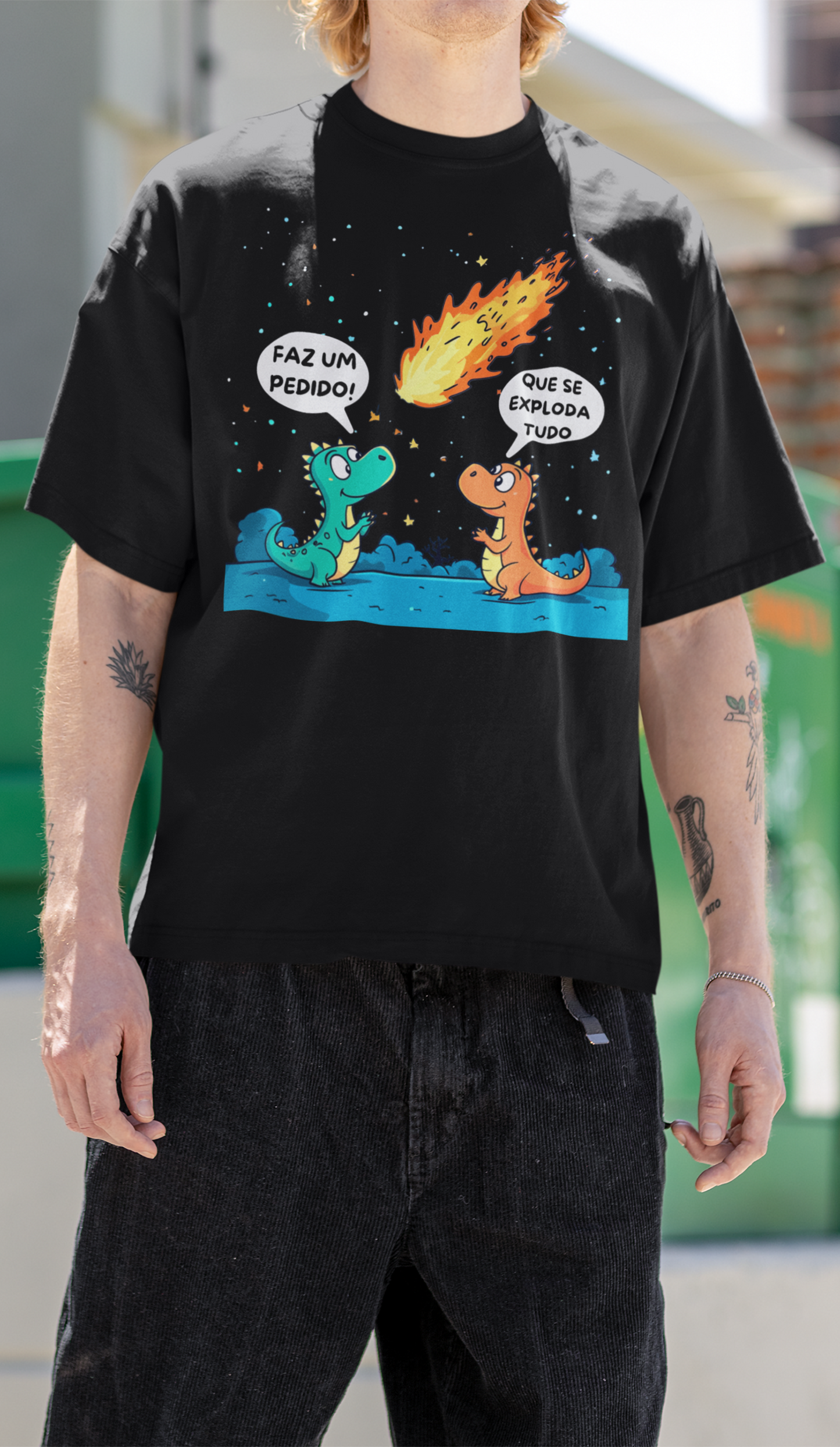 Camiseta Oversized Dino