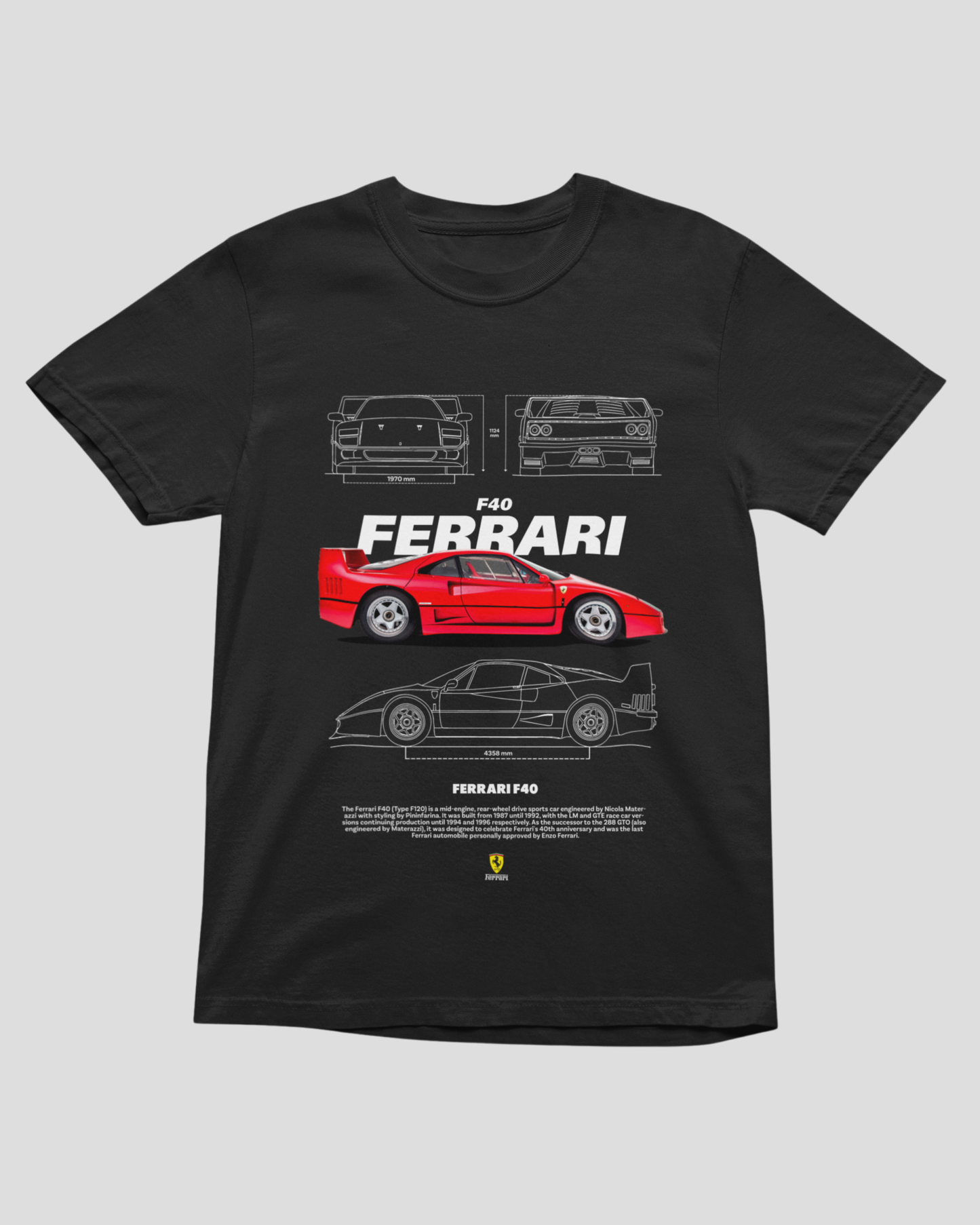 Camiseta F40 preta