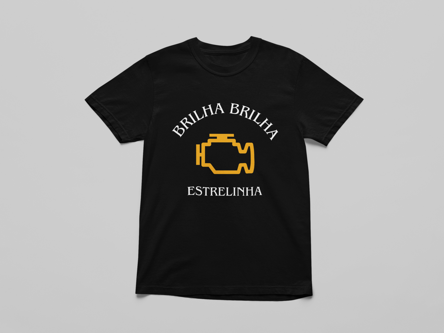 Camiseta Preta Brilha Estrelinha